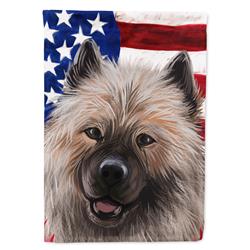 Keeshond American Canvas House Flag - 28 x 0.01 x 40 in.