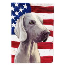 Weimaraner American Canvas House Flag - 28 x 0.01 x 40 in.