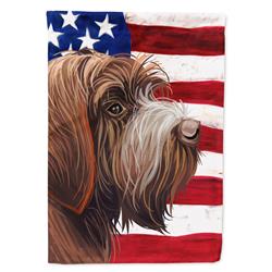 Wirehaired Pointing Griffon American Canvas House Flag - 28 x 0.01 x 40 in.