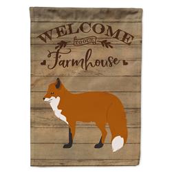 Red Fox Welcome Garden Flag - 11 x 0.01 x 15 in.
