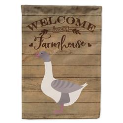 Buff Grey Back Goose Welcome Garden Flag - 11 x 0.01 x 15 in.