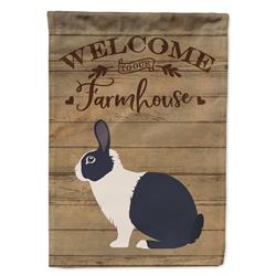 Dutch Rabbit Welcome Garden Flag - 11 x 0.01 x 15 in.