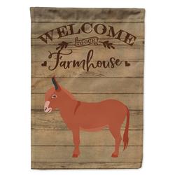 Irish Donkey Welcome Canvas House Flag - 28 x 0.01 x 40 in.