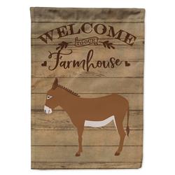 Cotentin Donkey Welcome Canvas House Flag - 28 x 0.01 x 40 in.