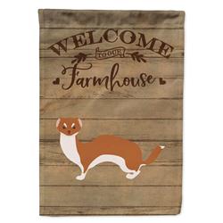 Weasel Welcome Canvas House Flag - 28 x 0.01 x 40 in.