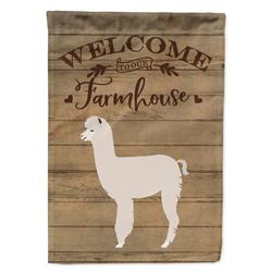 Alpaca Welcome Canvas House Flag - 28 x 0.01 x 40 in.
