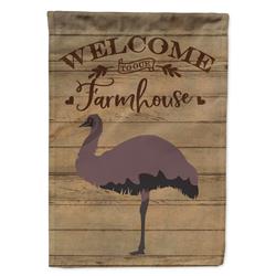 Emu Welcome Canvas House Flag - 28 x 0.01 x 40 in.