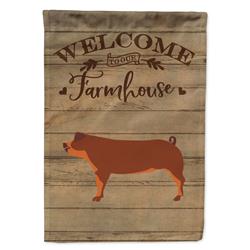 Duroc Pig Welcome Canvas House Flag - 28 x 0.01 x 40 in.