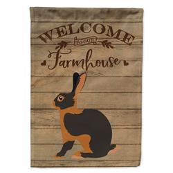 Tan Rabbit Welcome Canvas House Flag - 28 x 0.01 x 40 in.