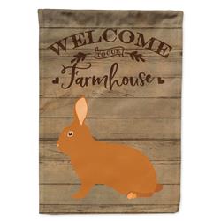 Rex Rabbit Welcome Canvas House Flag - 28 x 0.01 x 40 in.