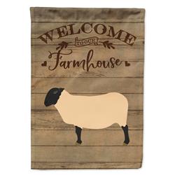 Suffolk Sheep Welcome Canvas House Flag - 28 x 0.01 x 40 in.
