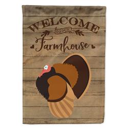 Bronze Turkey Welcome Canvas House Flag - 28 x 0.01 x 40 in.