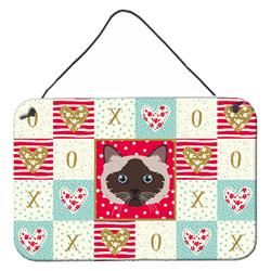 CK5090DS812 8 x 12 in. Birman Cat Love Wall or Door Hanging Prints