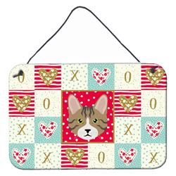 CK5112DS812 8 x 12 in. Dragon Li Cat Love Wall or Door Hanging Prints