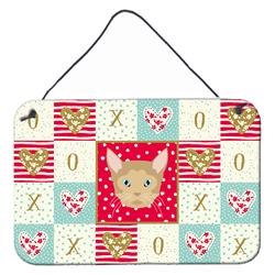 CK5119DS812 8 x 12 in. German Rex Cat Love Wall or Door Hanging Prints