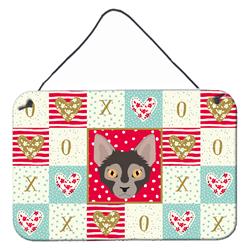 CK5128DS812 8 x 12 in. Lykoi Cat Love Wall or Door Hanging Prints