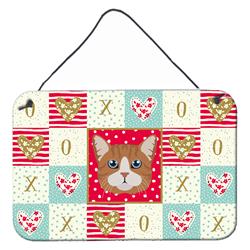 8 x 12 in. Manx Cat Love Wall or Door Hanging Prints
