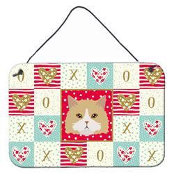 8 x 12 in. Oregon Rex Cat Love Wall or Door Hanging Prints