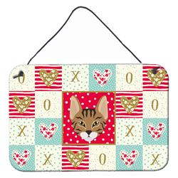 CK5157DS812 8 x 12 in. Savannah Cat Love Wall or Door Hanging Prints