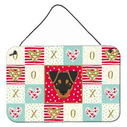 CK5211DS812 8 x 12 in. Japanese Terrier Love Wall or Door Hanging Prints