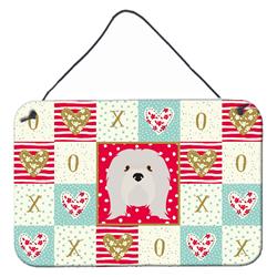 8 x 12 in. Lhasa Apso Love Wall or Door Hanging Prints