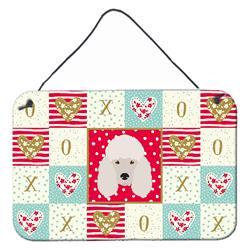 8 x 12 in. Poodle Love Wall or Door Hanging Prints