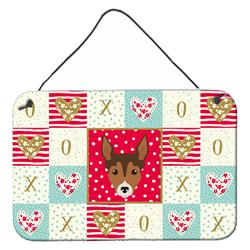 8 x 12 in. Tenterfield Terrier Love Wall or Door Hanging Prints