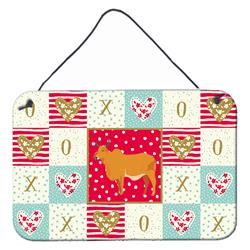 CK5252DS812 8 x 12 in. Zebu Indicine Cow Love Wall or Door Hanging Prints