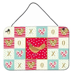 CK5259DS812 8 x 12 in. Frisian Friesian Chicken Love Wall or Door Hanging Prints