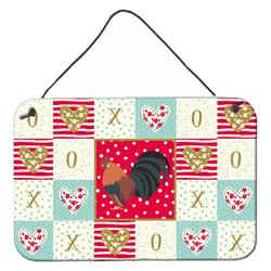 CK5263DS812 8 x 12 in. Dutch Bantam Chicken Love Wall or Door Hanging Prints