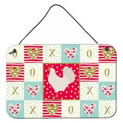 CK5267DS812 8 x 12 in. Leghorn Chicken Love Wall or Door Hanging Prints