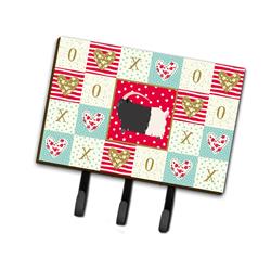 6 x 2 x 9 in. Welsh Black-Necked Goat Love Leash or Key Holder