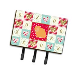 6 x 2 x 9 in. Holland Lop Rabbit Love Leash or Key Holder