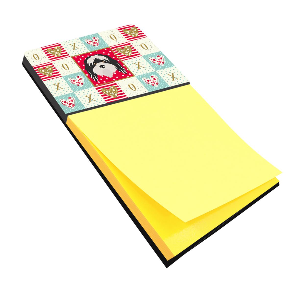 CK5241SN 3 x 3 in. Tibetan Terrier Love Sticky Note Holder