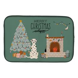 14 x 21 in. Dalmatian Christmas Everyone Dish Drying Mat