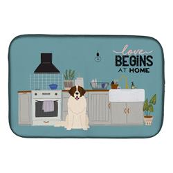 14 x 21 in. Moscow Watchdog Kitchen Scene Dish Drying Mat