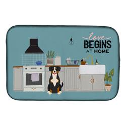 14 x 21 in. Entlebucher Kitchen Scene Dish Drying Mat