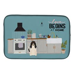 14 x 21 in. Swiss Hound Kitchen Scene Dish Drying Mat