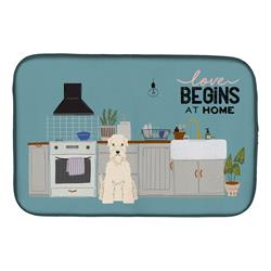 14 x 21 in. Soft Coated Wheaten Terrier Kitchen Scene Dish Drying Mat