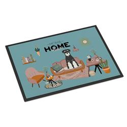 CK7878JMAT 24 x 36 in. Salt & Pepper Standard Schnauzer Sweet Home Indoor or Outdoor Mat