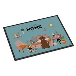 CK7901JMAT 24 x 36 in. Chocolate Labrador Sweet Home Indoor or Outdoor Mat