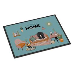 CK7952JMAT 24 x 36 in. Black Pekingese Sweet Home Indoor or Outdoor Mat
