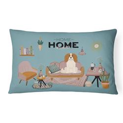 CK7903PW1216 12 x 3 x 16 in. Cavalier Spaniel Sweet Home Canvas Fabric Decorative Pillow