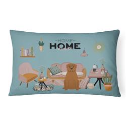 CK7918PW1216 12 x 3 x 16 in. Dogue De Bourdeaux Sweet Home Canvas Fabric Decorative Pillow