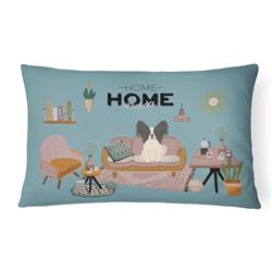 CK7921PW1216 12 x 3 x 16 in. Black White Papillon Sweet Home Canvas Fabric Decorative Pillow