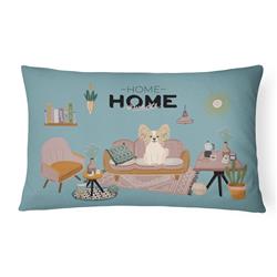 CK7922PW1216 12 x 3 x 16 in. Sable White Papillon Sweet Home Canvas Fabric Decorative Pillow