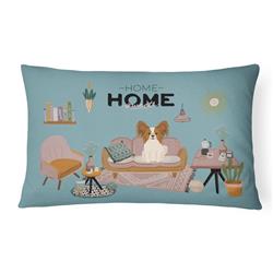 CK7923PW1216 12 x 3 x 16 in. Red White Papillon Sweet Home Canvas Fabric Decorative Pillow