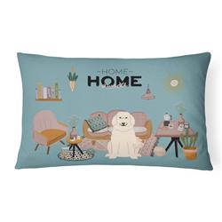 CK7928PW1216 12 x 3 x 16 in. Great Pyrenese Sweet Home Canvas Fabric Decorative Pillow