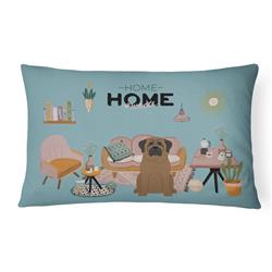 CK7929PW1216 12 x 3 x 16 in. Bullmastiff Sweet Home Canvas Fabric Decorative Pillow