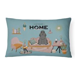 CK7937PW1216 12 x 3 x 16 in. Black Cocker Spaniel Sweet Home Canvas Fabric Decorative Pillow